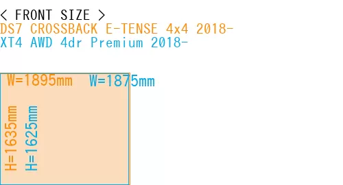 #DS7 CROSSBACK E-TENSE 4x4 2018- + XT4 AWD 4dr Premium 2018-